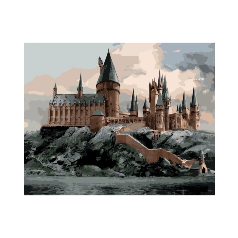 Zuty Malování podle čísel na rámu - POHLED NA BRADAVICE (HARRY POTTER)
