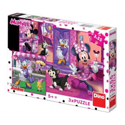 Puzzle Minnie 3 x 55 dílků