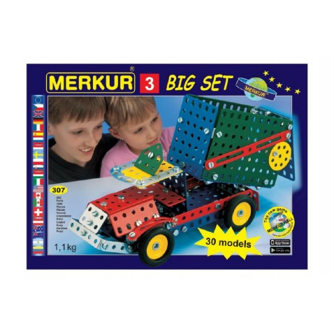 Stavebnice MERKUR 3 30 modelů 307ks