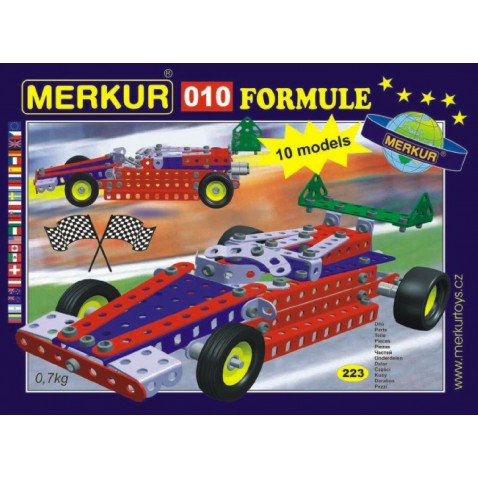Stavebnice MERKUR 010 Formule 10 modelů 223ks