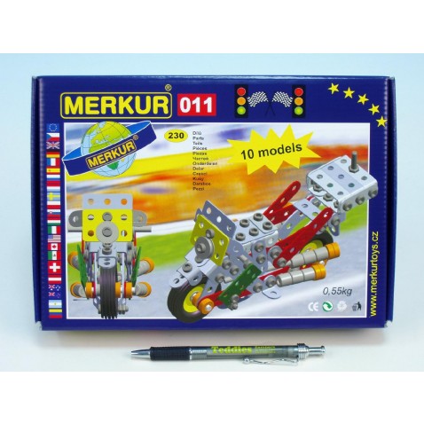 Stavebnice MERKUR 011 Motocykl 10 modelů 230ks