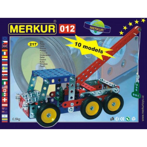 Stavebnice MERKUR 012 Odtahové vozidlo 10 modelů 217ks