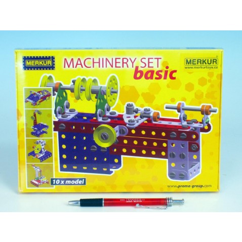 Stavebnice MERKUR Machinery set Basic 10 modelů