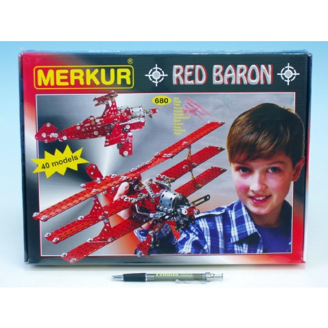 Stavebnice MERKUR Red Baron 40 modelů 680ks