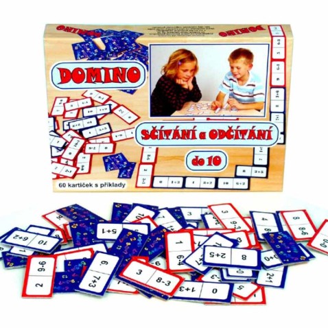 Domino sčítání a odčítání 60ks
