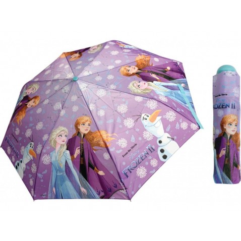 Deštník Ledové Království skládací fialový