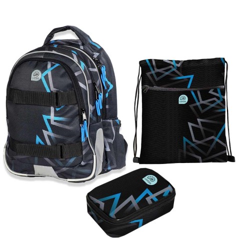Školní batoh Ulitaa Geometrik 3dílný set
