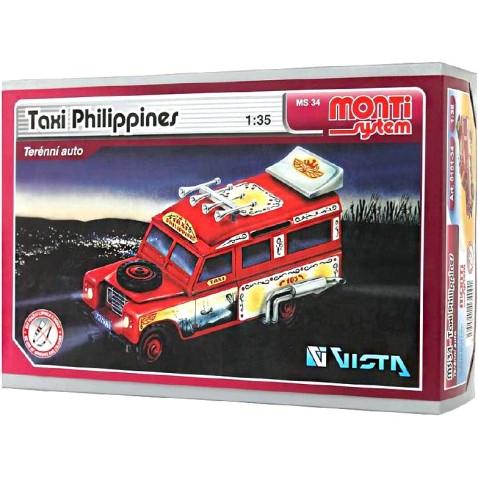 Stavebnice Monti 34 Taxi Philippines 1:35  22x15cm