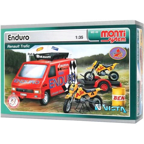 Stavebnice Monti 49 Enduro Renault Trafic 1:35