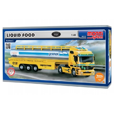 Stavebnice Monti 55 Liguid Food Actros L-MB 1:48