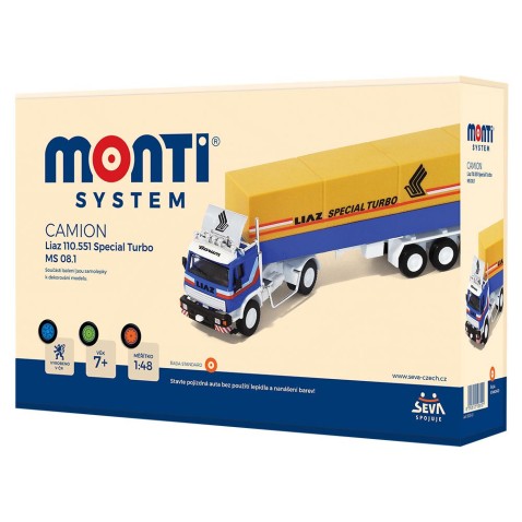 Stavebnice Monti 08/1 Kamion Liaz Special Turbo 1:48