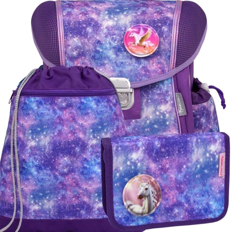 Školní batoh BELMIL 403-13 Violet Universe - SET