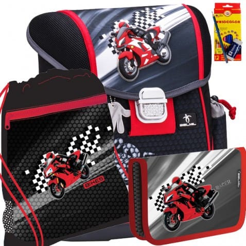 Školní batoh Belmil 403-13 Moto Racer SET
