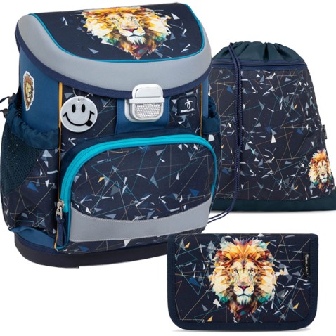Aktovka pro prvňáčky Belmil MiniFit 405-33 Lion set