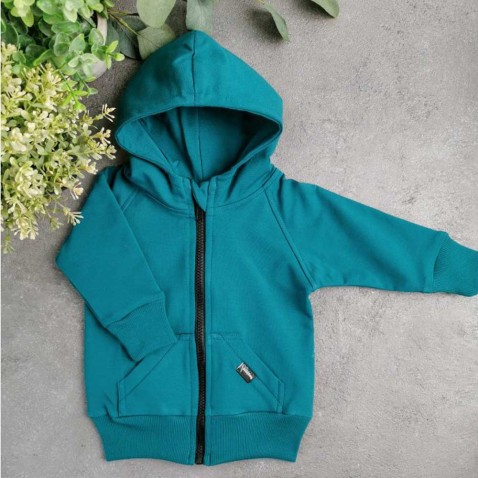 Dětská mikina zipper TEAL