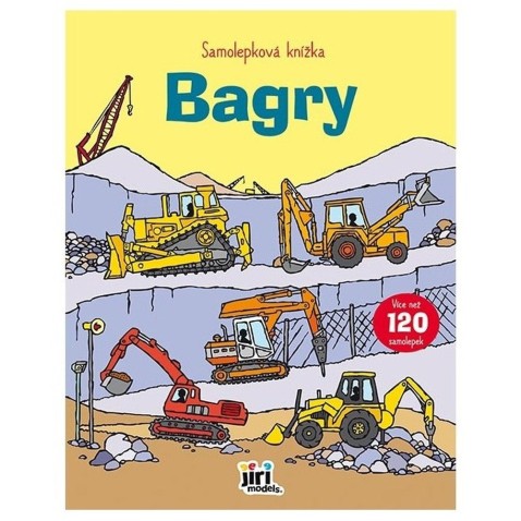 Samolepková knížka Bagry