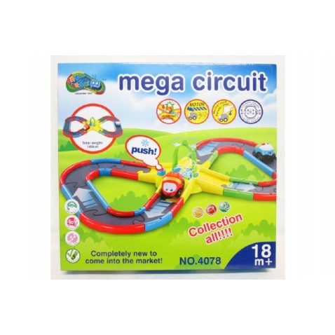 Autodráha pro nejmenší + 2 autíčka délka 160cm na baterie