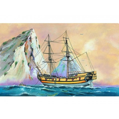 Model Black Falcon Pirátská loď 1:120 24,7x27,6cm