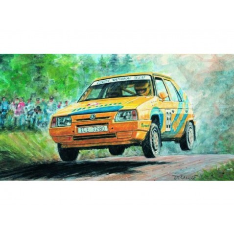 Model Kliklak Škoda Favorit Rallye 96 13,5x6,7cm