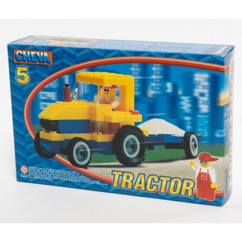 Stavebnice Cheva 5 Traktor s vlekem 84ks