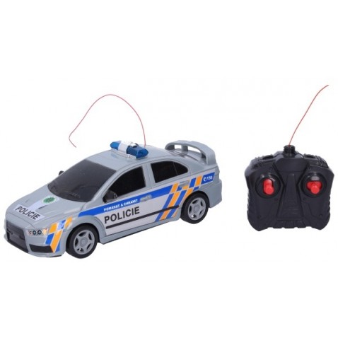 Auto RC Policie ČR plast 23cm 27 MHz na baterie