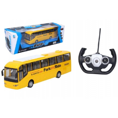 Autobus RC  28cm na dálkové ovládání + bateriový pack se světlem