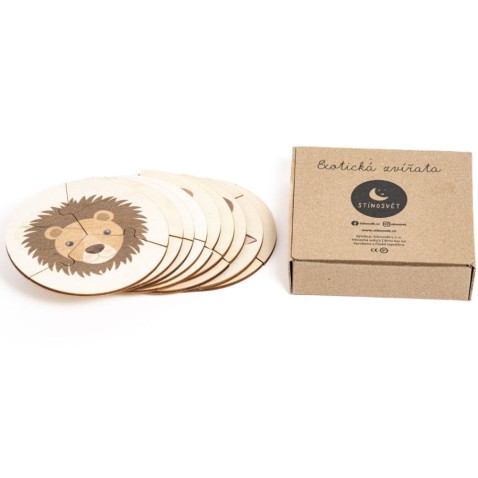 Stínosvět Puzzle - Exotická zvířata