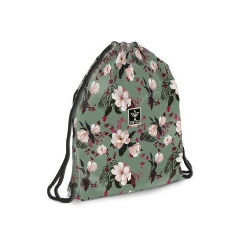 Sáček na přezůvky ArsUna Flowery Green teen