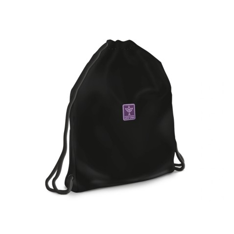 Sáček na přezůvky ArsUna Cordura Black-Violet 26 teen