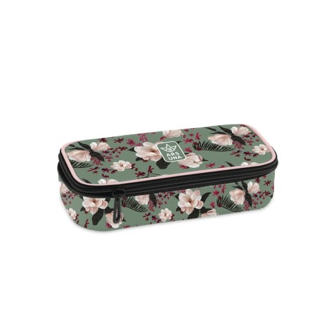 Studentský penál ArsUna Flowery Green teen