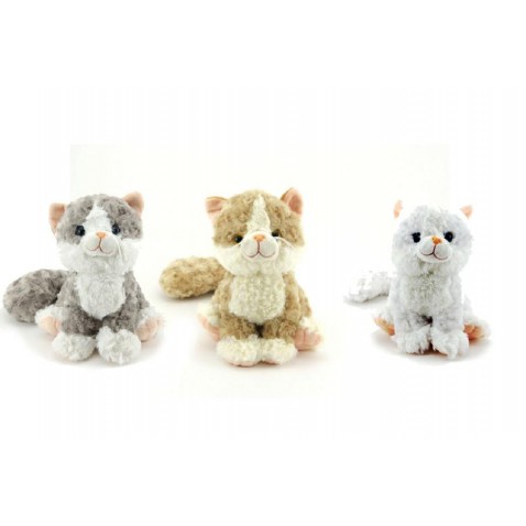 Kočka plyš 25cm se zvukem 3 barvy 0m+