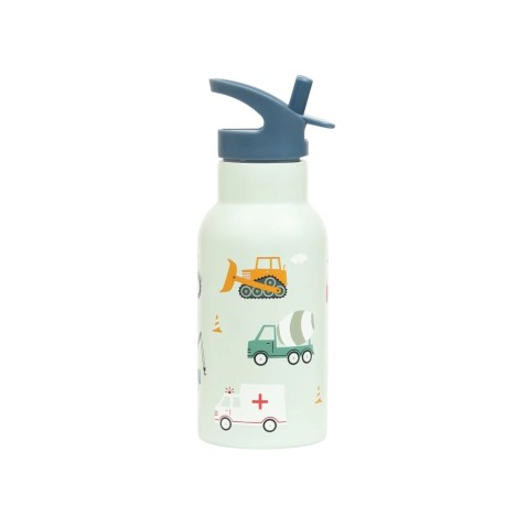 A Little Lovely Company - nerezová lahev na pití, 350 ml  - vozidla