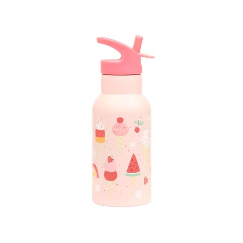 A Little Lovely Company - nerezová lahev na pití, 350 ml - zmrzlina