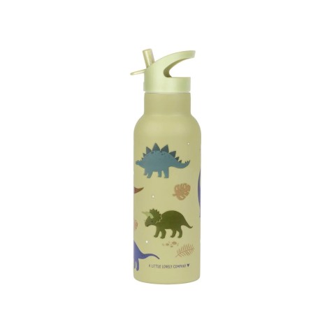 A Little Lovely Company - nerezová lahev na pití, 500 ml - dinosauři