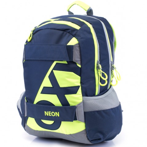 Studentský batoh OXY Sport Neon Dark Blue