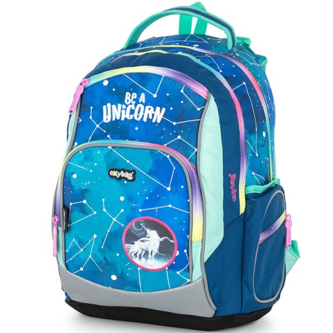 Školní batoh OXY GO Unicorn pattern