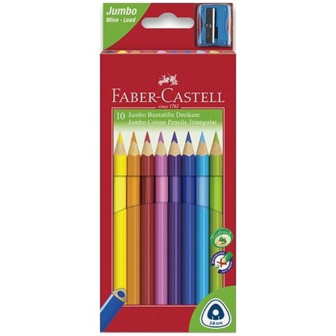 Pastelky Faber-Castell Junior Triangular 10 barev