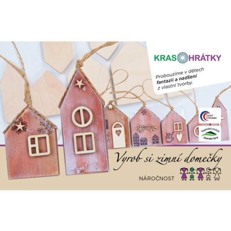 Krasohrátky kreativní sada zimní domečky