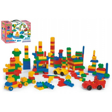 Kostky stavebnice Mini Blocks  300ks v krabici 40x30x15cm Wader