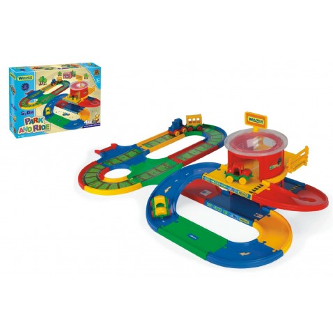 Garáž+dráha Kid Cars přestupní stanice 5m Wader 12m+