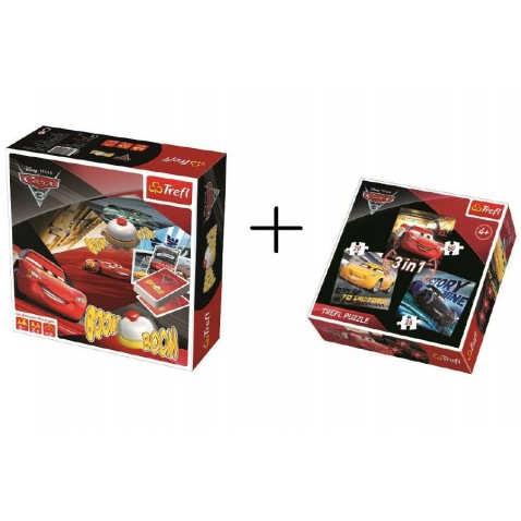 PACK Hra Boom Boom CARS 3 + puzzle 3v1 grátis