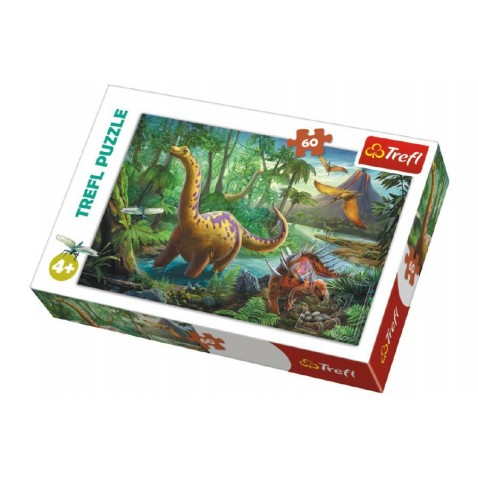 Puzzle Dinosauři 33x22cm 60 dílků