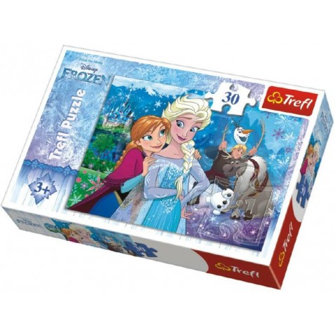 Puzzle Frozen/Ledové království 27x20cm 30 dílků