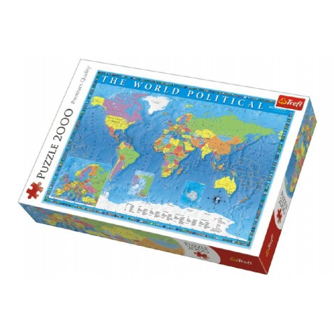 Puzzle Politická mapa světa 2000 dílků 96x68cm
