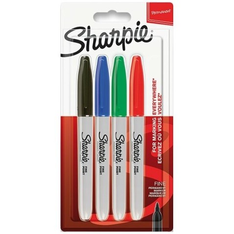 Permanentní popisovač Sharpie Fine sada 4 ks