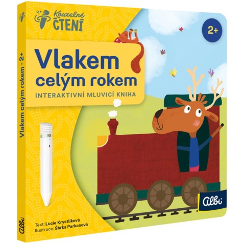 ALBI Kouzelné čtení Minikniha pro nejmenší  - Leporelo Vlakem celým rokem