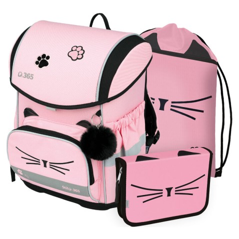 Aktovka do první třídy Stil Smile Cat lady set