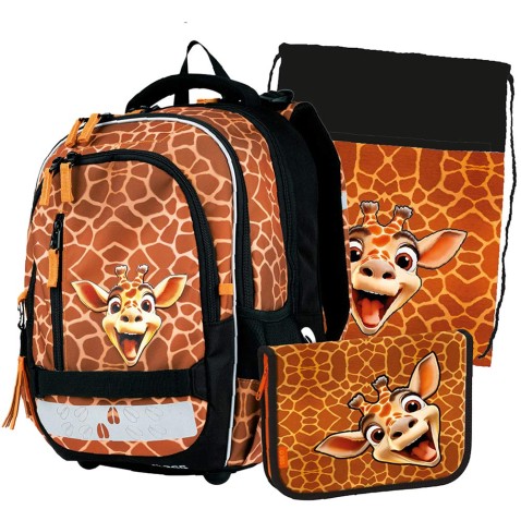 Školní taška Stil junior Giraffe, 3dílný set