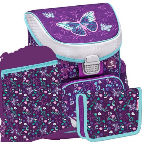 Školní batoh Belmil MiniFit 405-33 Amazing Butterfly SET