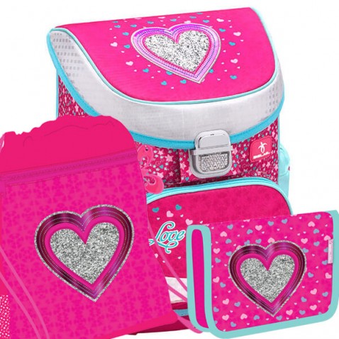 Školní batoh Belmil MiniFit 405-33 Heart SET